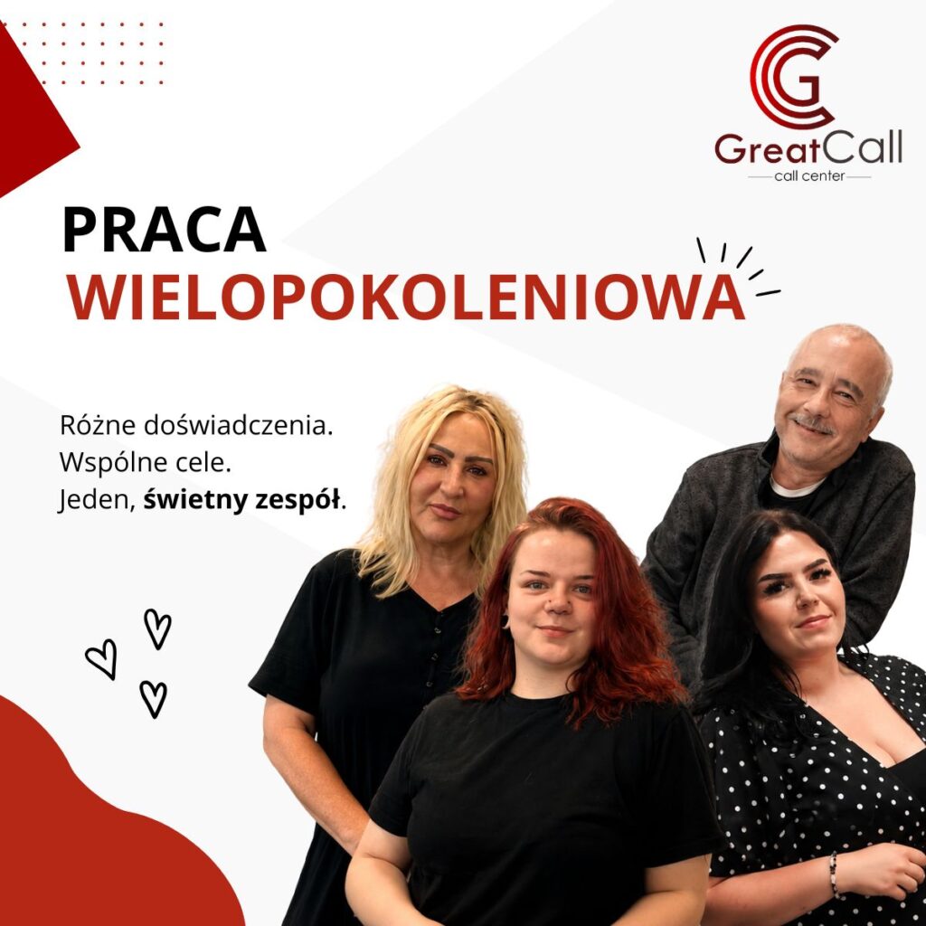 PRACA WIELOPOKOLENIOWA – RÓŻNE DOŚWIADCZENIA,WSPÓLNE CELE.
